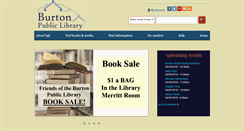 Desktop Screenshot of burtonlibrary.org